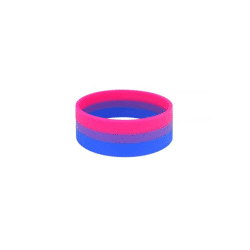 Armband Bisexuell, Silikon, 2,4 x 20 cm – LGBT Pride Accessoire