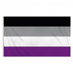 Asexual Pride flag 5 feet x 3 feet - large sustainable flag for awareness raising and events