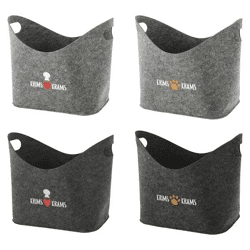 Aufbewahrungskorb Filz, 4er-Set – Vielseitiger Organizer | Stilvolle Filz-Aufbewahrungslösung