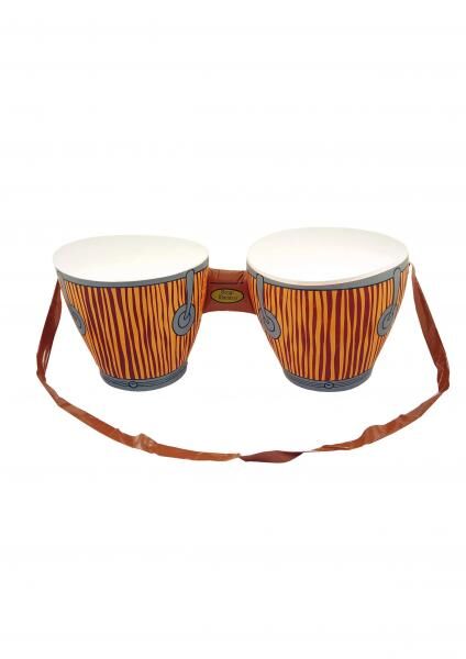 Aufblasbare Bongo-Trommeln mit Tragegurt, 27x25x62 cm, Musikinstrumente