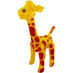 Aufblasbare Giraffe 59 cm – Kinderparty-Dekoration, Tierfigur für Pool & Garten