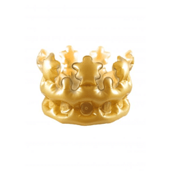 Aufblasbare Goldkrone 33,5 cm für Erwachsene – Partyzubehör und Kostüm-Requisite