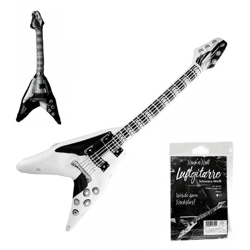 Aufblasbare Luftgitarre in Form einer E-Gitarre, 100 cm lang