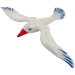 Aufblasbare Möwe, 76 cm, Poolspielzeug für Sommer & Strand, Wasserspaß für Kinder & Erwachsene