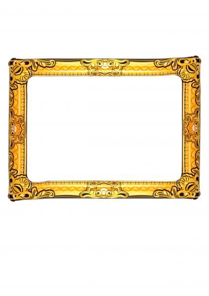 Aufblasbarer Bilderrahmen in Gold, 60x80 cm - Dekorativer Fotohalter