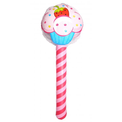 Aufblasbarer Cupcake-Stab 76 cm – festlicher Poolschwimmer und Dekoration