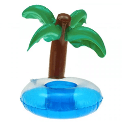 Aufblasbarer Getränkehalter in Form einer Palme, 25 cm groß