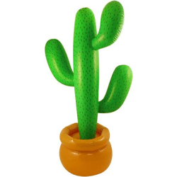 Aufblasbarer Kaktus 86 cm – toller dekorativer Partyartikel für Themenveranstaltungen