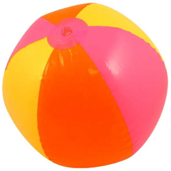 Aufblasbarer Strandball 50 cm – bunter Wasserball für Strand und Pool, robust und leicht