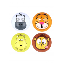 Aufblasbarer Wasserball mit Dschungelgesichtern, 30 cm – lustiges Outdoor-Spielzeug für Kinder