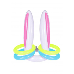 Aufblasbares Osterhasen-Ohrring-Wurf-Spielset – 5-teilig, Spaß für Ostern