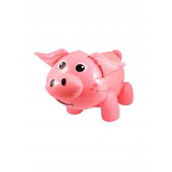 Aufblasbares Schwein, 55 cm – Partydekoration und Gartenspielzeug für Kinder