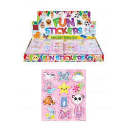 Aufkleber-Set 12 Stück, 10x11,5 cm – Bunte Aufkleber für Kinder & Basteln