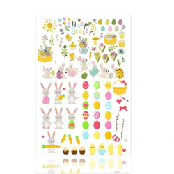 Aufkleber Sticker Ostern zum bekleben von Ostereier, Dekoration Klebebilder von Eier mit über 50 Motiven (Classic)