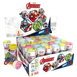 Avengers Bubble Tubs 60ml mit Puzzle-Maze-Deckel - Seifenblasen-Spielzeug