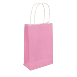Babyrosa Geschenketasche mit Griff, 14x21x7 cm, ideal für Geschenke & Anlässe