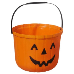 Basic Sammeleimer für Halloween, ca. 18x15cm – Ideal für Süßigkeiten