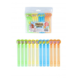 Bauernhof Party Seifenblasentuben 4ml, 10,5cm, 4er-Pack für Kindergeburtstage und Events