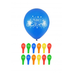 Bedruckte Osterballons 23 cm – verschiedene Farben, Partydekoration für Kinder