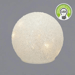 Illuminated sphere, Ice cream design, Large, Approx. 15cm diameter - Decorative LED sphere!