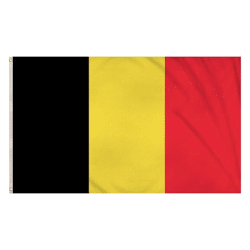 Belgische Flagge, 5 x 3 Fuß, großes, langlebiges Outdoor-Nationalbanner von Belgien