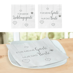 Beliebte Gästetücher, Doppelpack, 20 Stück pro Packung