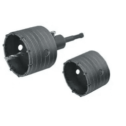 BETONLOCHSAEGESATZ : Premium Betonlochsägesatz | Hochwertiger Betonbohrer Set | Lochsägen für Beton, Mauerwerk und Stein