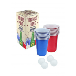 Bier-Pong-Set, 24-teilig – Party-Trinkspiel, Bier-Pong-Becher und Ball-Set