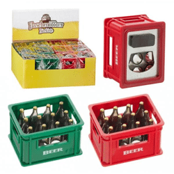 Bierkisten-Design Flaschenöffner mit Magnet, 2er Set, ca. 6cm lang