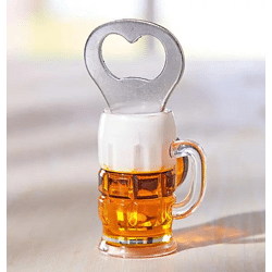 Bierkrug Flaschenöffner, magnetisch, ca. 9cmH: Praktisches Utensil für die Bar und zuhause