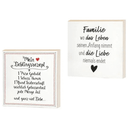 Bild 'Liebe', 2er-Set, 15x15 cm – Stilvolle Typografie-Wandbilder | Kompakte, romantische Deko