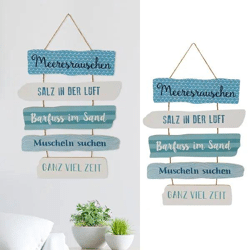 Bild Strand, 35x40 cm – Küsten-Wandkunst | Entspannende Nautische Strand-Deko