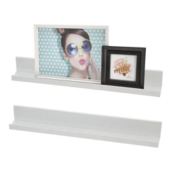 Bilderleiste, weiß, 58x6,8 cm – Moderne Galerie | Kompakte Wandablage für Fotos