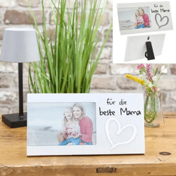 Bilderrahmen 'Für die beste Mama', ca. 25x13cm – Perfektes Muttergeschenk