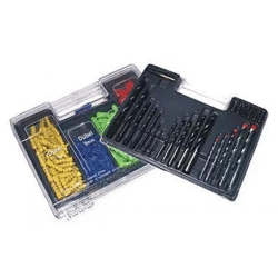 BITSEN, BOHRER UND DUBELSATZ : Umfassender Satz für Bits, Bohrer und Dübel - Professionelles Werkzeugset für präzise Holzarbeiten