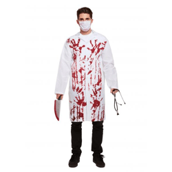 Blutiges Arztkostüm für Erwachsene - Perfekt für Halloween & Gruselpartys