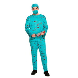 Blutiges Chirurgen-Kostüm für Erwachsene – Perfekt für Halloween & Fasching