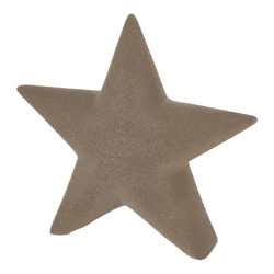 Brauner Sandstern, ca. 17x17cm - Dekorative Wanddekoration für ein rustikales Ambiente
