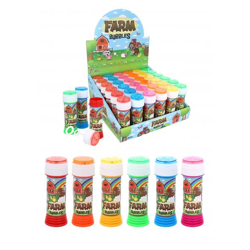 Bubble Tubs Bauernhof 50ml mit Puzzle-Labyrinth-Deckel, 6 verschiedene Farben