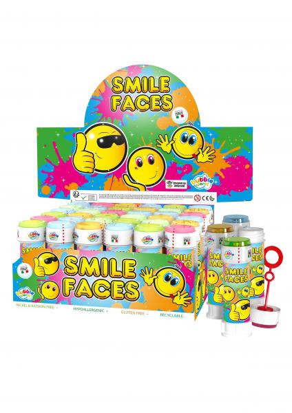 Bubble Tubs Smiley 60ml Seifenblasen mit Puzzle-Labyrinth-Deckel, Spa&szlig; f&uuml;r Kinder, Outdoor-Spielzeug