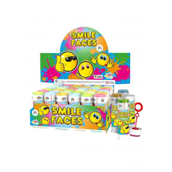 Bubble Tubs Smiley 60ml Seifenblasen mit Puzzle-Labyrinth-Deckel, Spaß für Kinder, Outdoor-Spielzeug
