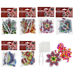 Bügelperlen-Set mit Schablonen – Kreatives Bastelset, 6-fach sortiert