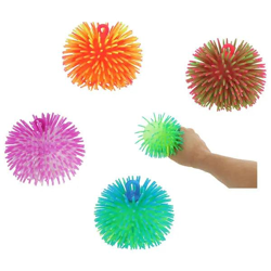 Bunte Flauschige Bälle, 6er-Set, Durchmesser 10 cm - Weiche Spielbälle für Kinder
