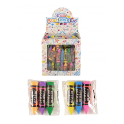 Bunte Kreide-Sticks, 3er-Pack, 5 cm, verschiedene Farben, für Kunst & Kreativität