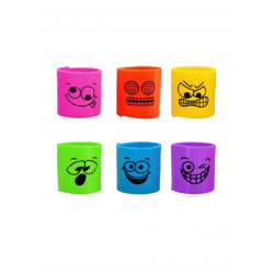 Bunte Linsengesichter Bastelset - 3,5 cm x 3,5 cm, Sortierte Farben