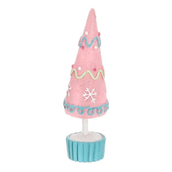 Bunter Süßigkeiten-Weihnachtsbaum, Festliche Deko, 13 cm Höhe