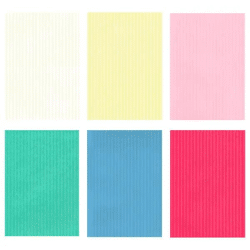 Buntes Geschenkpapier, Uni-Farben, 70x200 cm, 6er-Pack, Vielseitig Einsetzbar