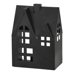 Charmantes Teelichthalter-Haus, 14x10 cm, Kompakte Kerzenlicht-Deko