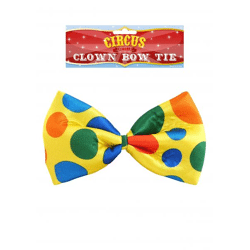 Clownfliege, 24 cm, bunte Schleife, Kostümzubehör, Partydekoration