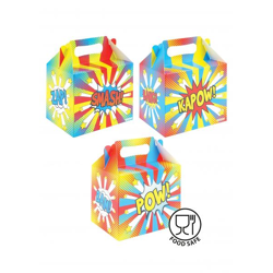 Comic Lunchbox 14L x 9,5B x 12H cm, Kinder-Bento-Box in 3 Designs, sicher und robust